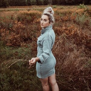 NASTYGAL DENIM DRESS